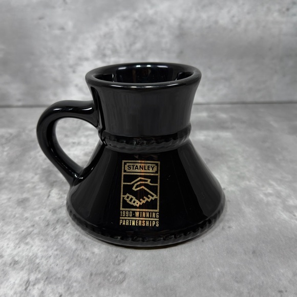 Stanley Other - Stanley Tools 1990 Winning Partnerships Black Ceramic Mug Vintage Promo Cup